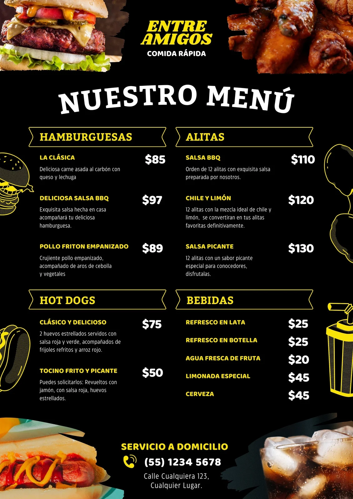 Carta digital — Restaurante Club Social