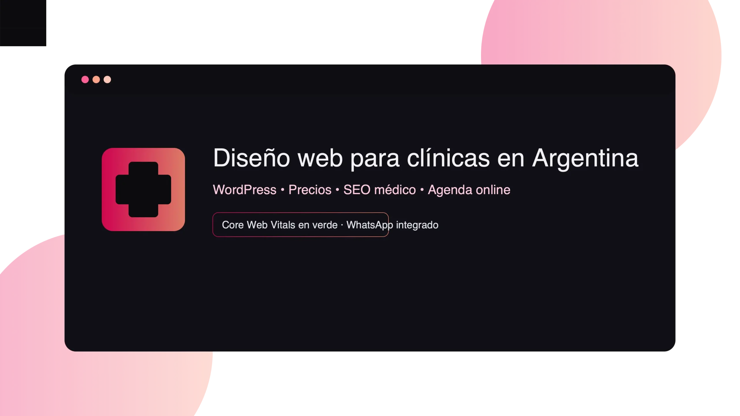 Diseño web para clínicas en Argentina con agenda online y WhatsApp