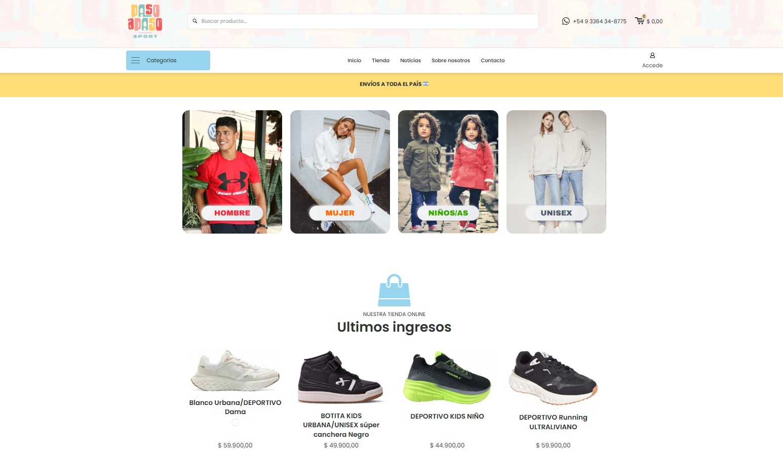 Paso a Paso: tienda online de calzados