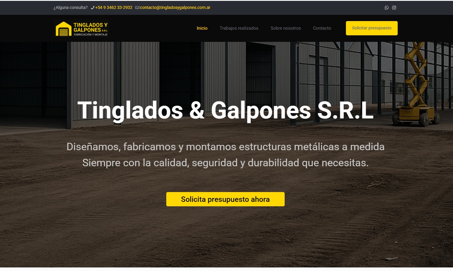 Tinglados y Galpones: construcción