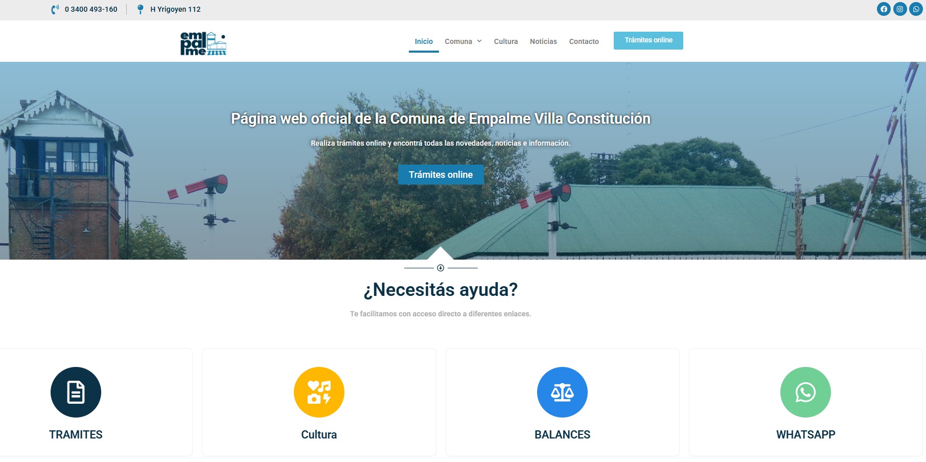 Empalme: sitio institucional de la Comuna